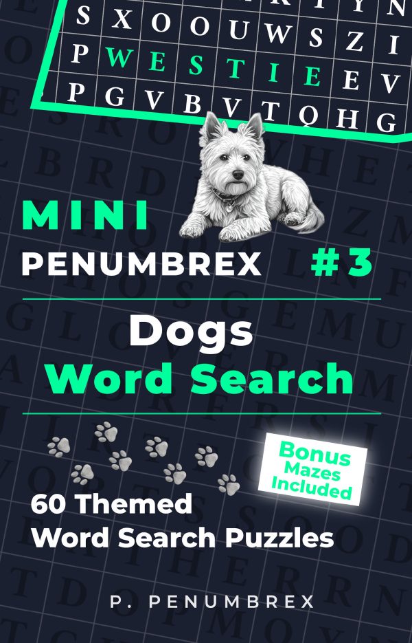 Cover of Mini Penumbrex #3 — Dogs — Word Search